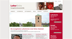 Desktop Screenshot of lutherkirche-koeln.de
