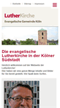 Mobile Screenshot of lutherkirche-koeln.de