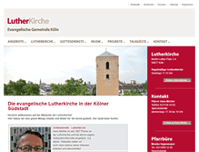 Tablet Screenshot of lutherkirche-koeln.de